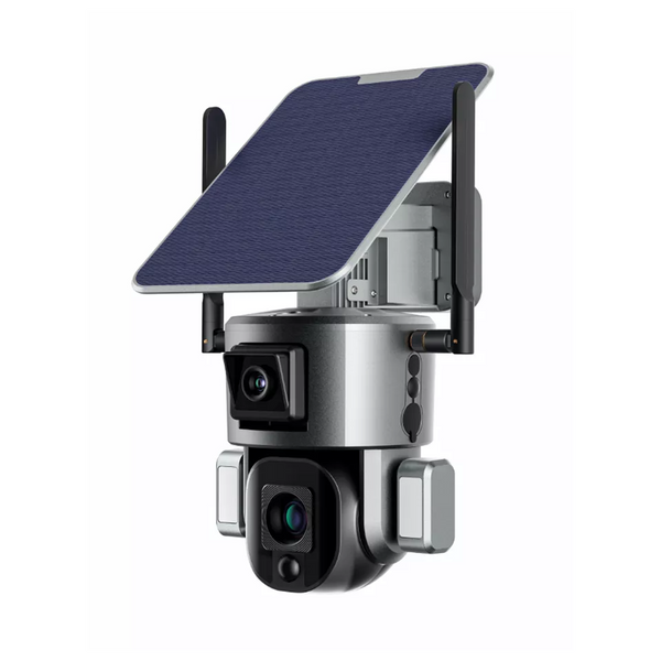 GD-175ME-10X Solar CCTV Camera SIM Card 4K 10X Zoom Wifi Outdoor Solar Powered 4MP Dual Lens Security IP Camera
